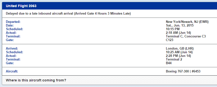 The passengers of United 958 finally arrive in London, 32 hours late.