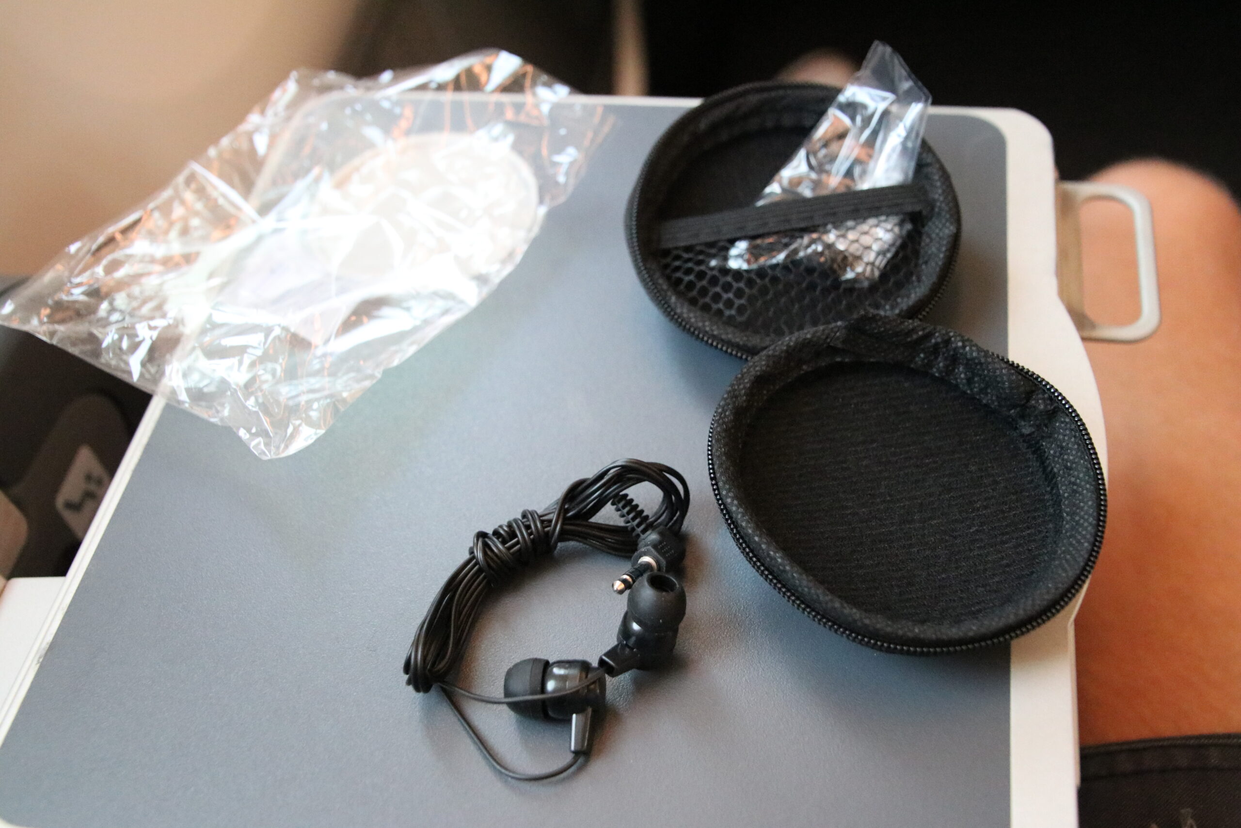 The headphones were pretty standard.